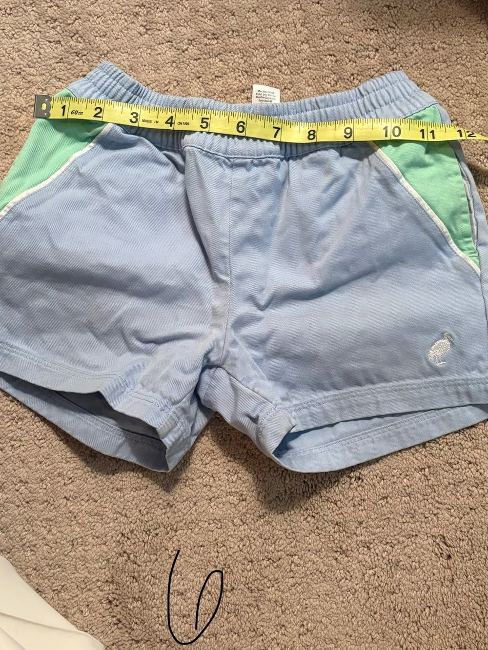 The Beaufort Bonnet Company Light Blue and Mint Green Girls' Shorts